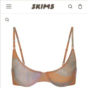 Skims Jelly Sheer Underwire Scoop Bra